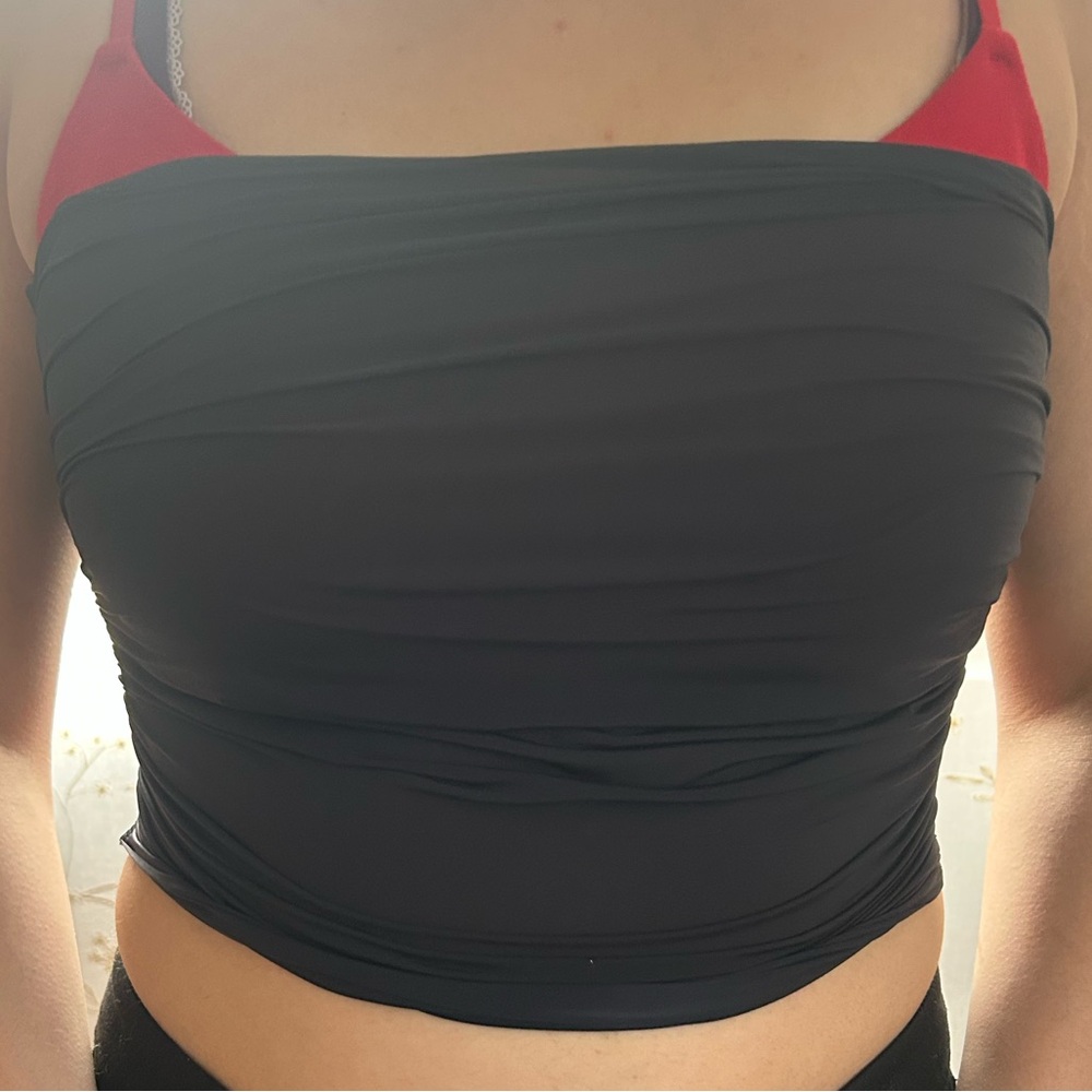 Skims milky sheer tube top